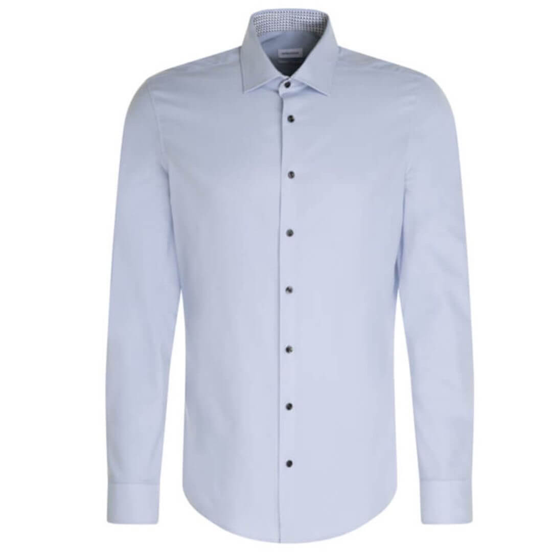 Seidensticker kauluspaita SLIM, vaaleansininen - Moment.fi