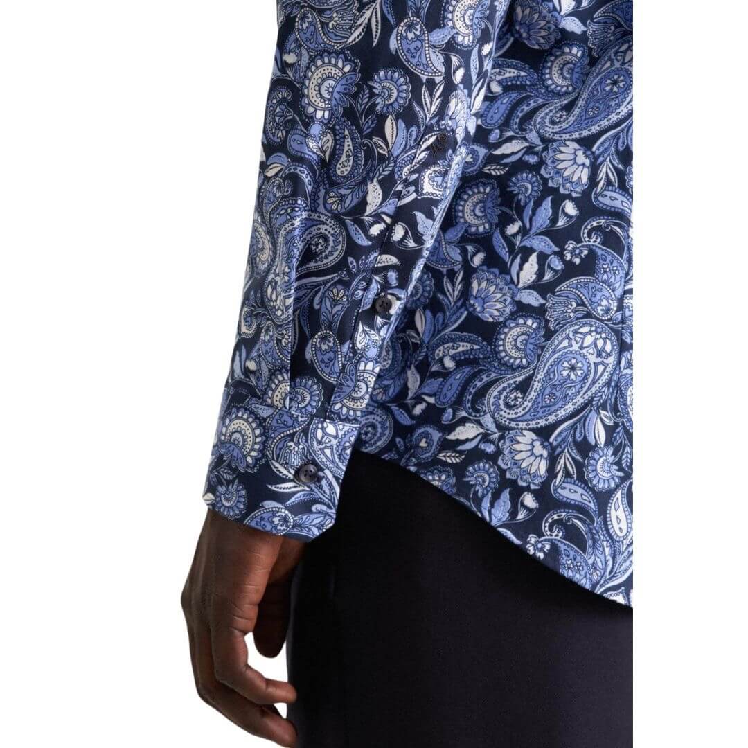 Seidensticker kuosipaita SLIM, tummansininen - Moment.fi