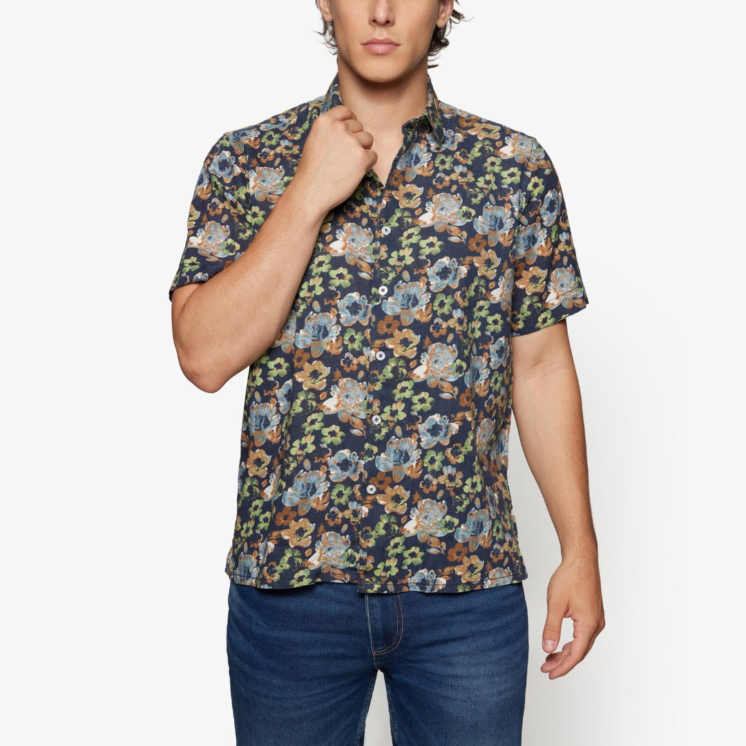 Signal pellavapaita 1/2 kuosi, sininen - Moment.fi