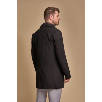 Cavani villakangastakki tuplakaulus, musta