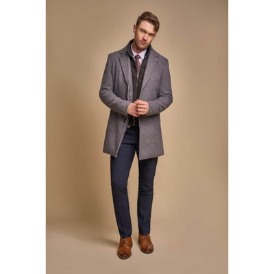 Cavani villakangastakki tuplakaulus,harmaa