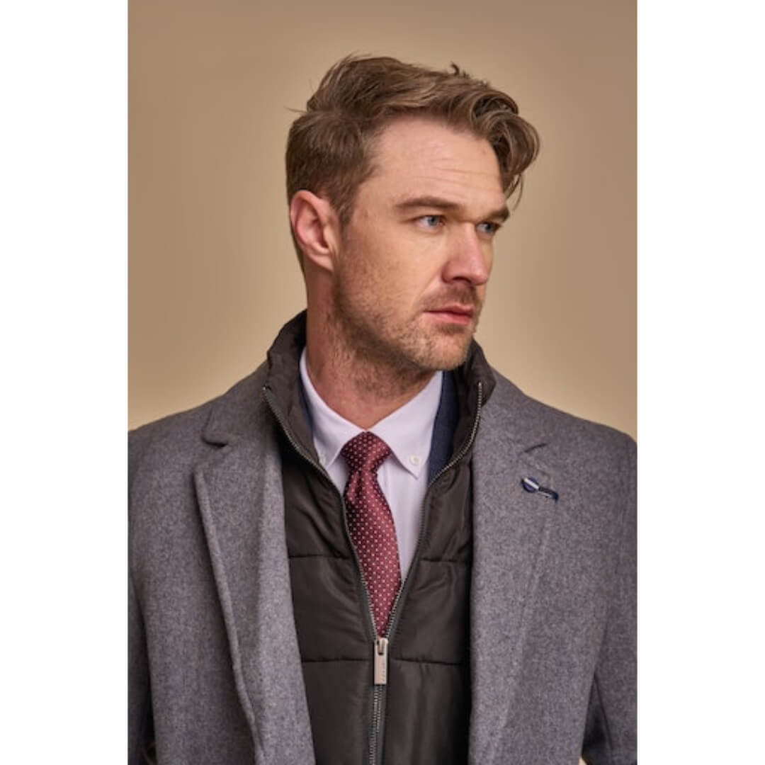 Cavani villakangastakki tuplakaulus,harmaa