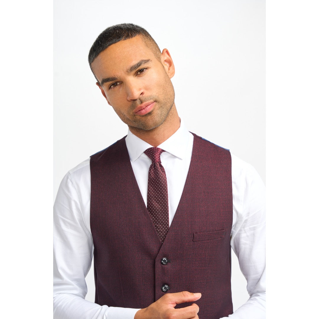 House of Cavani ruutuliivi, viininpunainen - Moment.fi