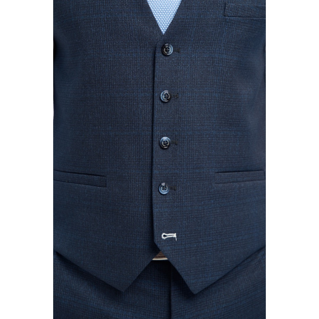 House of Cavani ruutuliivi, tummansininen - Moment.fi