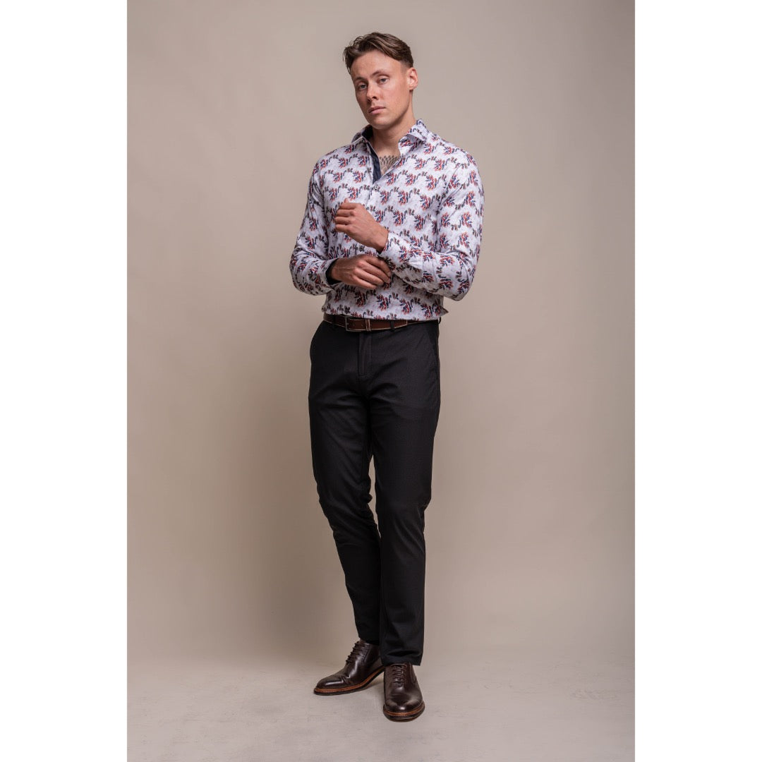 House of Cavani kuosipaita, viini - Moment.fi