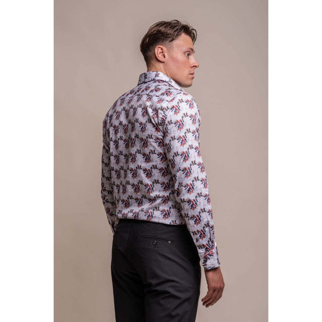 House of Cavani kuosipaita, viini - Moment.fi