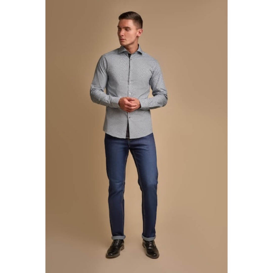 House of Cavani kuosipaita, sininen - Moment.fi