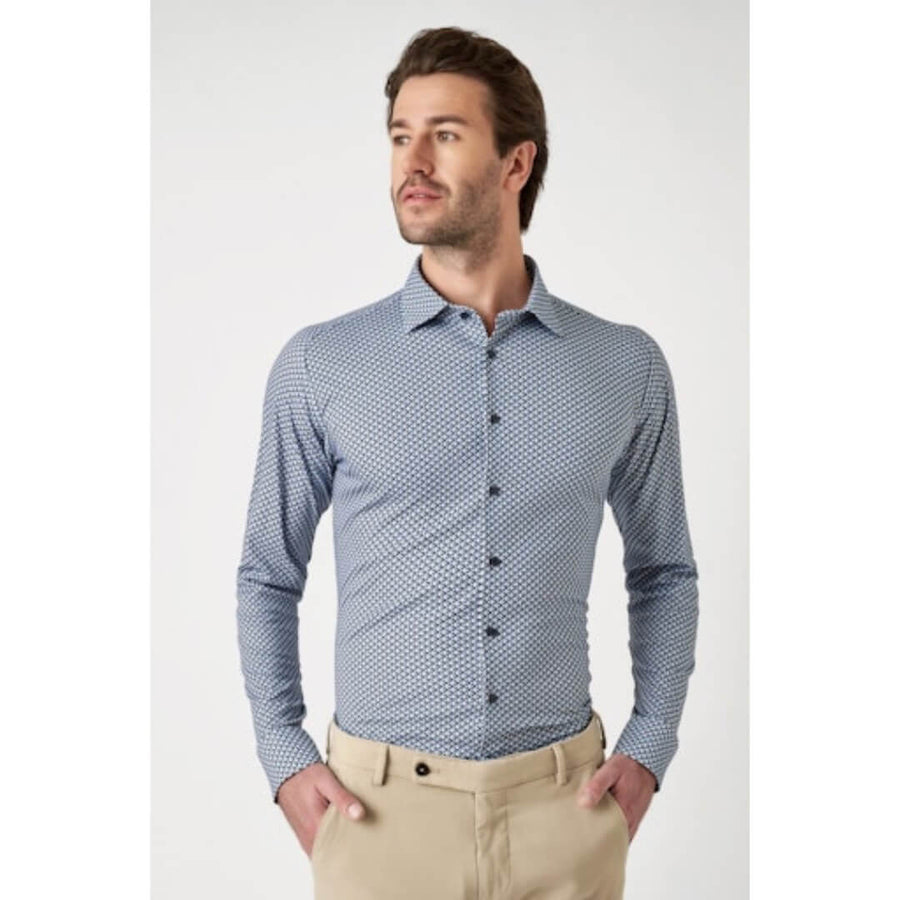 Desoto kuosipaita, vaaleansininen - Moment.fi