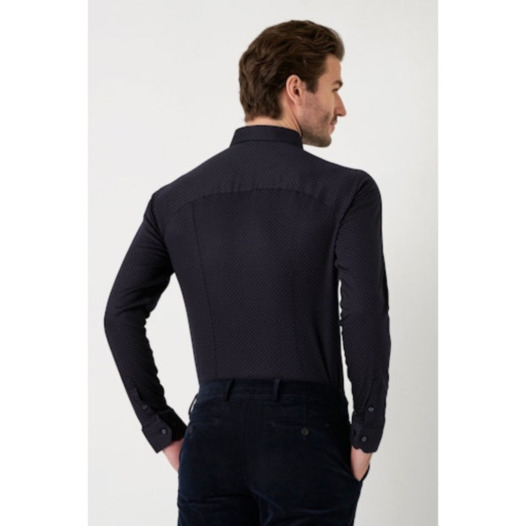 Desoto kuosipaita, tummansininen - Moment.fi