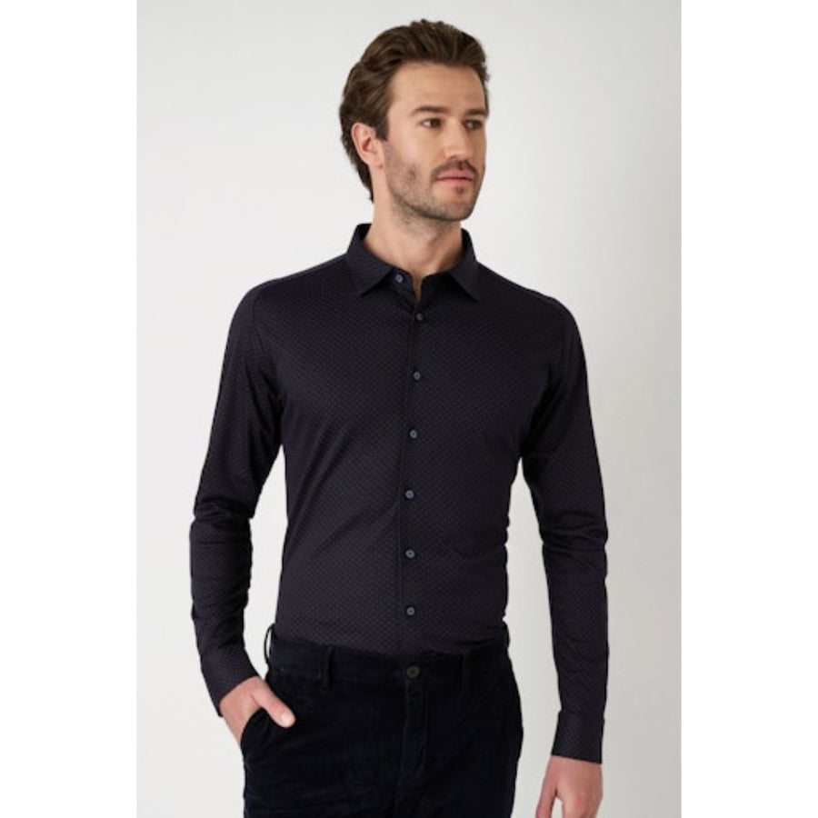 Desoto kuosipaita, tummansininen - Moment.fi