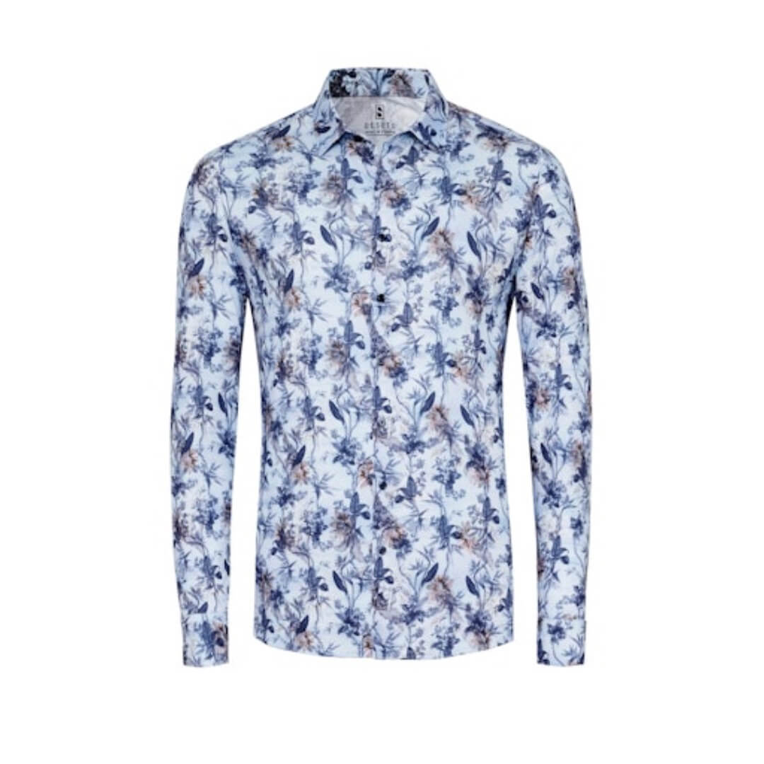 Desoto kukkakuosipaita, vaaleansininen - Moment.fi