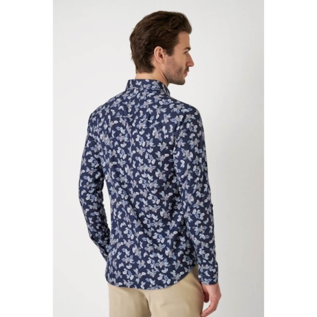 Desoto kukkakuosipaita, sininen - Moment.fi