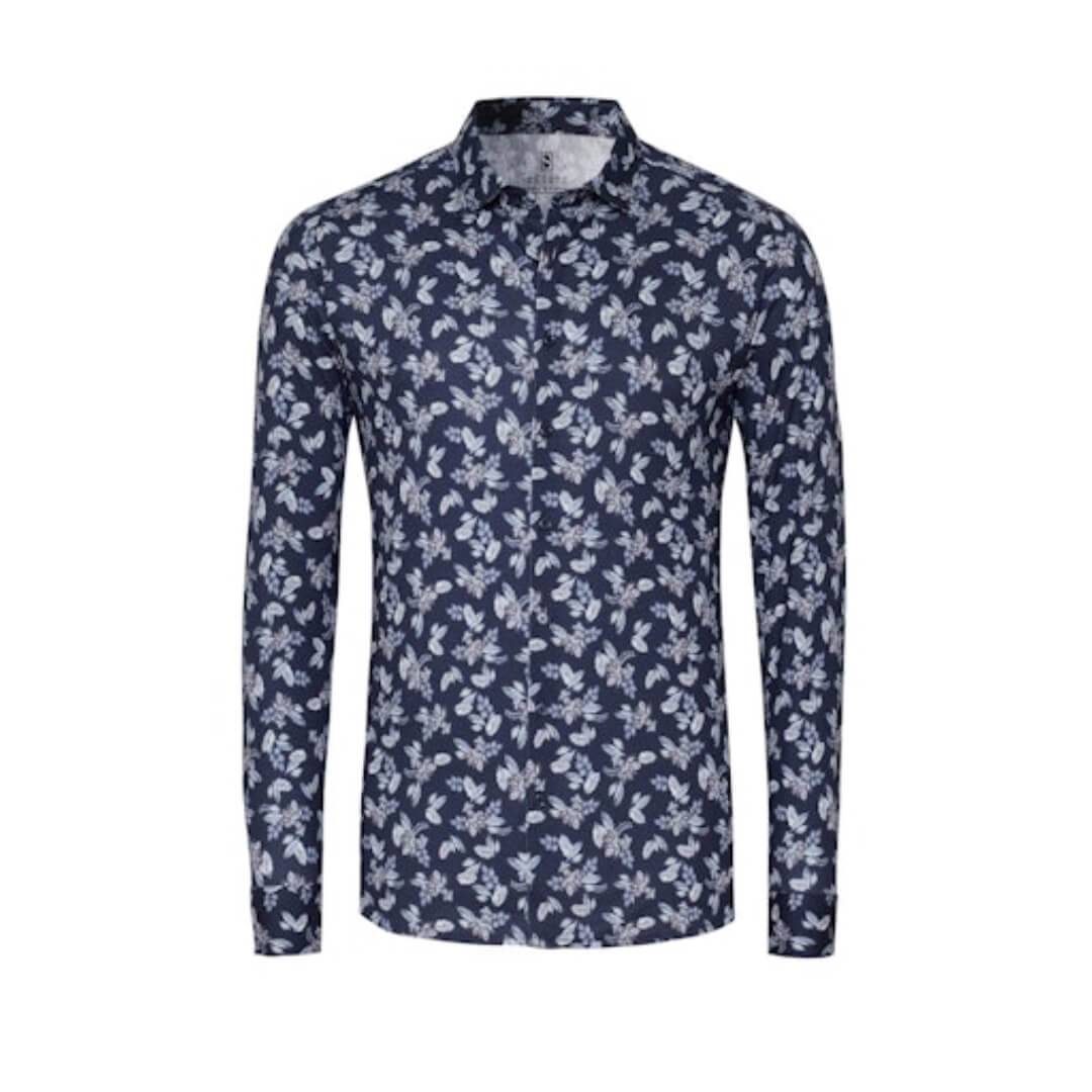 Desoto kukkakuosipaita, sininen - Moment.fi