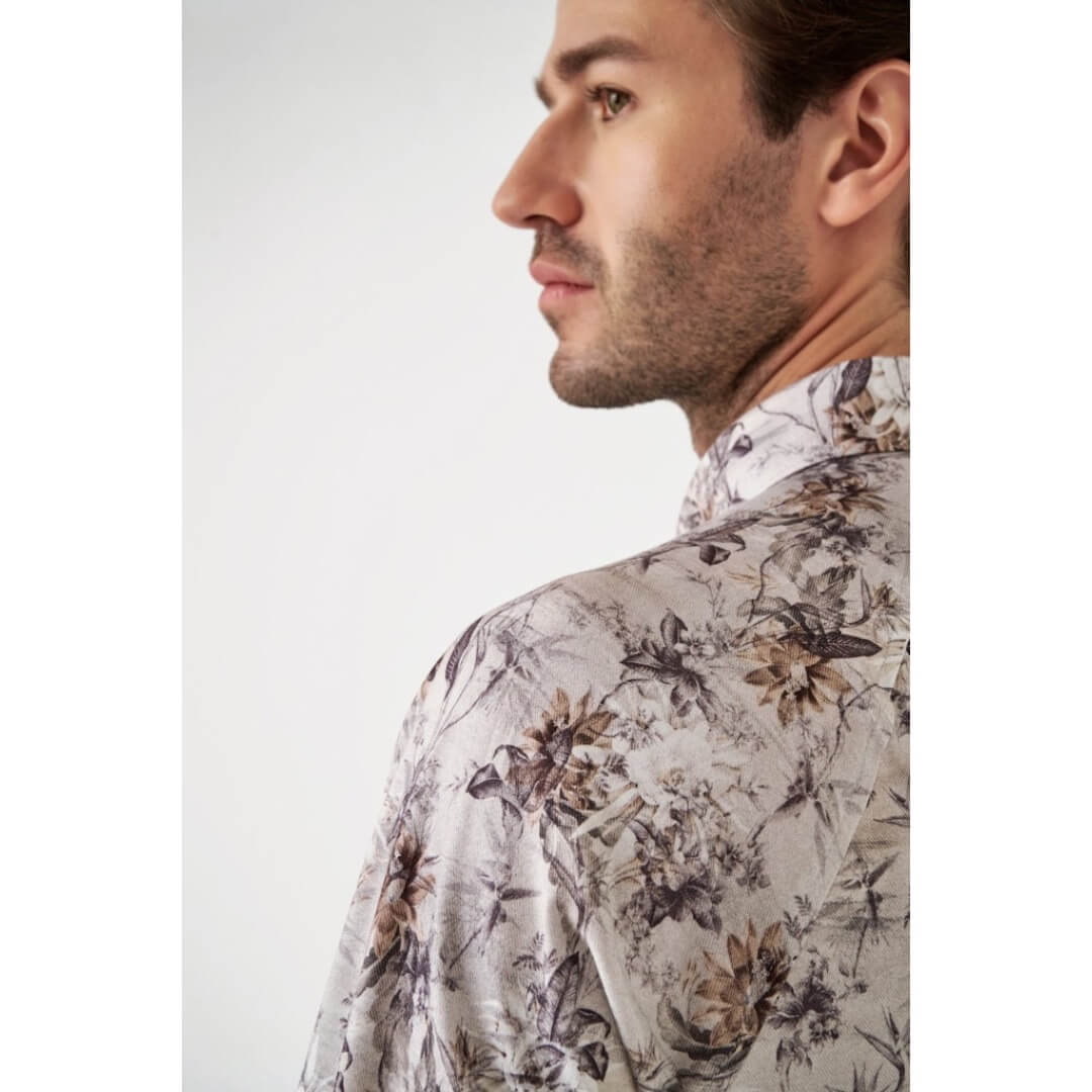 Desoto kuosipaita, vaaleanharmaa - Moment.fi