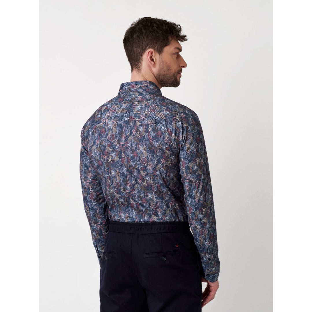 Desoto kuosipaita, sininen - Moment.fi