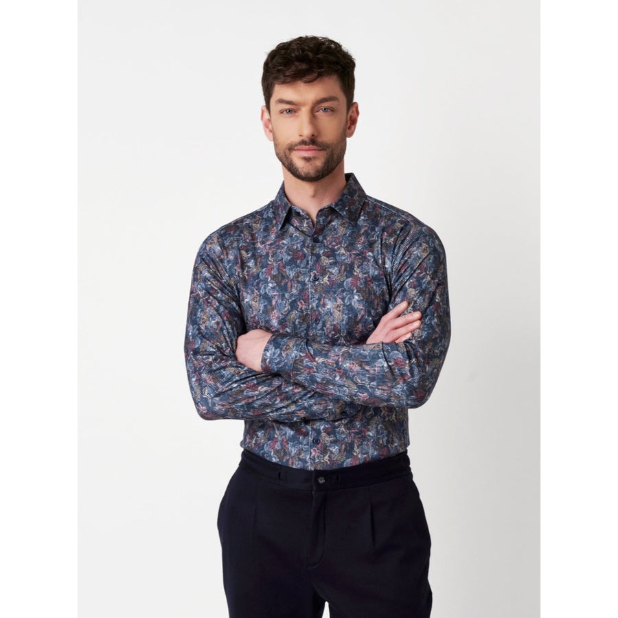 Desoto kuosipaita, sininen - Moment.fi