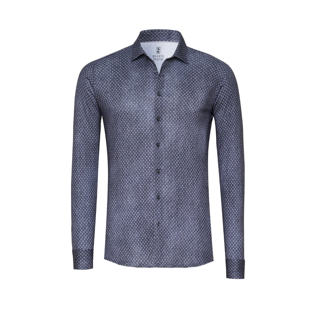 Desoto kuosipaita, tummanharmaa - Moment.fi