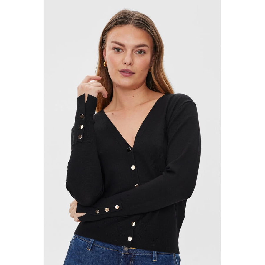 Freequent neuletakki napeilla, musta - Moment.fi