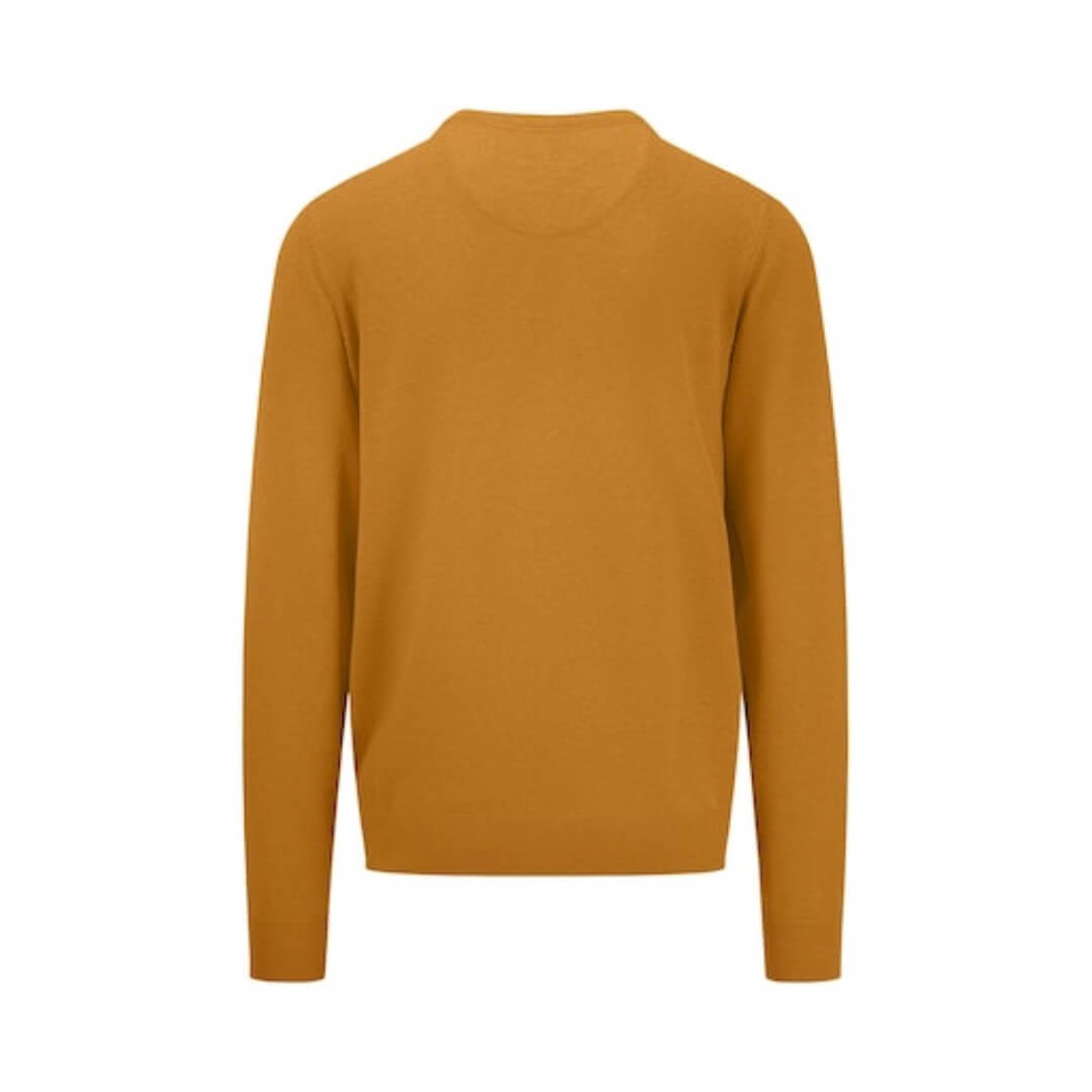 Fynch & Hatton puuvillaneule o-aukko, sinappi - Moment.fi