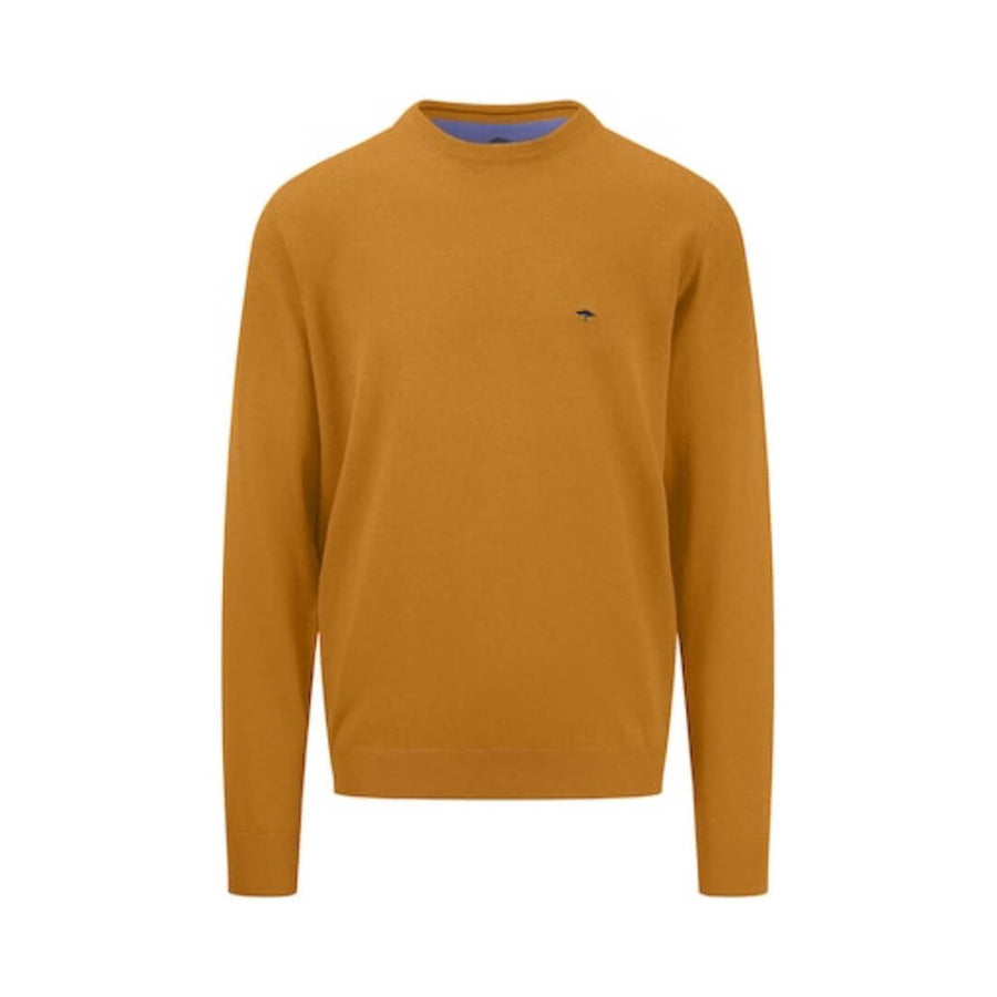 Fynch & Hatton puuvillaneule o-aukko, sinappi - Moment.fi