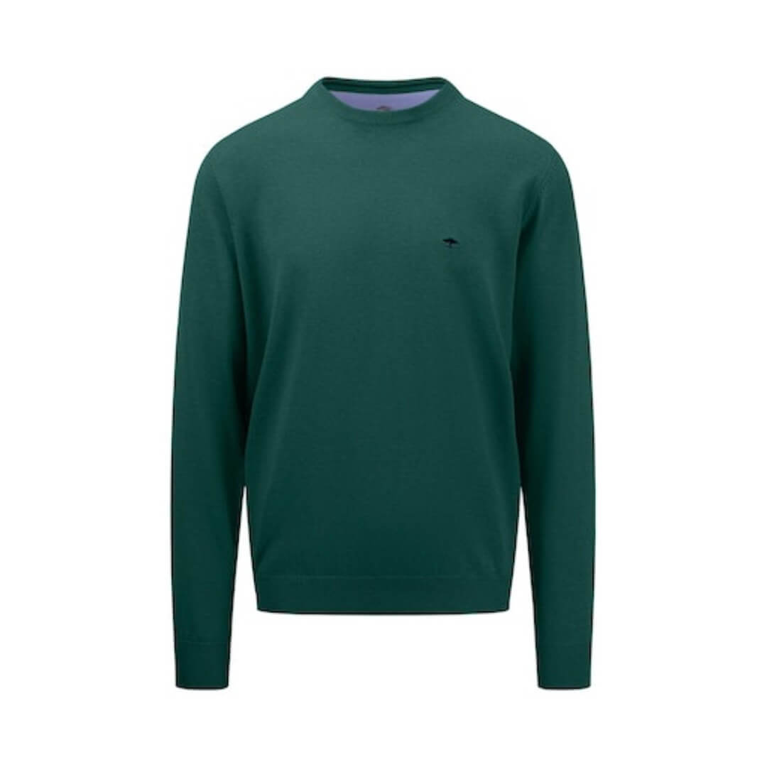 Fynch & Hatton puuvillaneule o-aukko, vihreä - Moment.fi