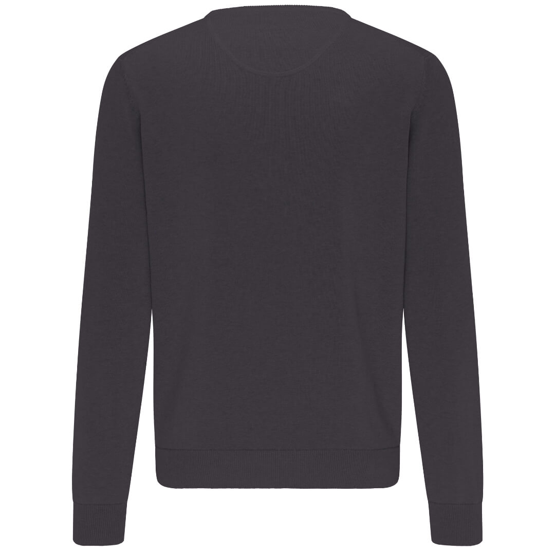 Fynch & Hatton puuvillaneule o-aukko, tummanharmaa - Moment.fi