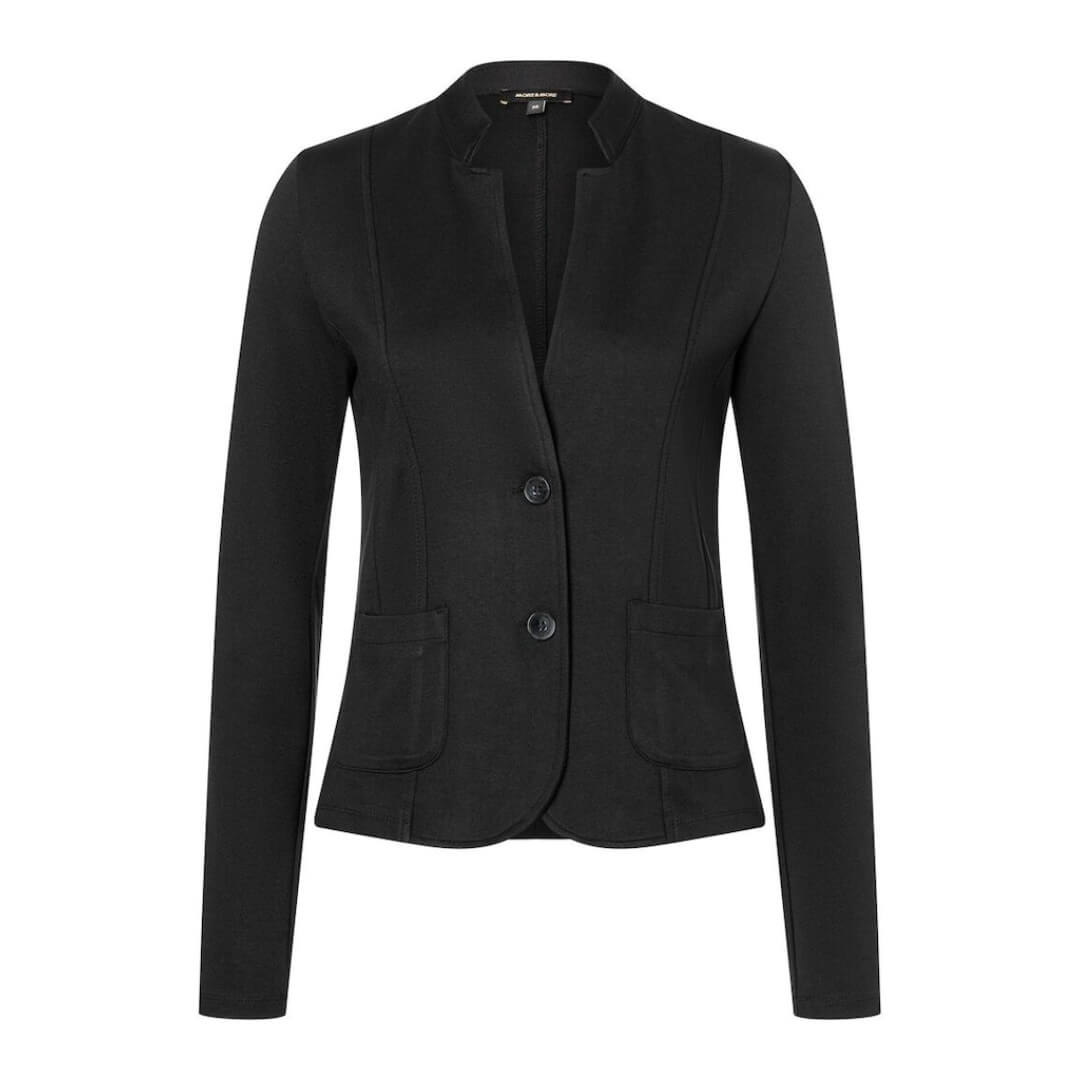 More & More jerseyjakku, musta - Moment.fi