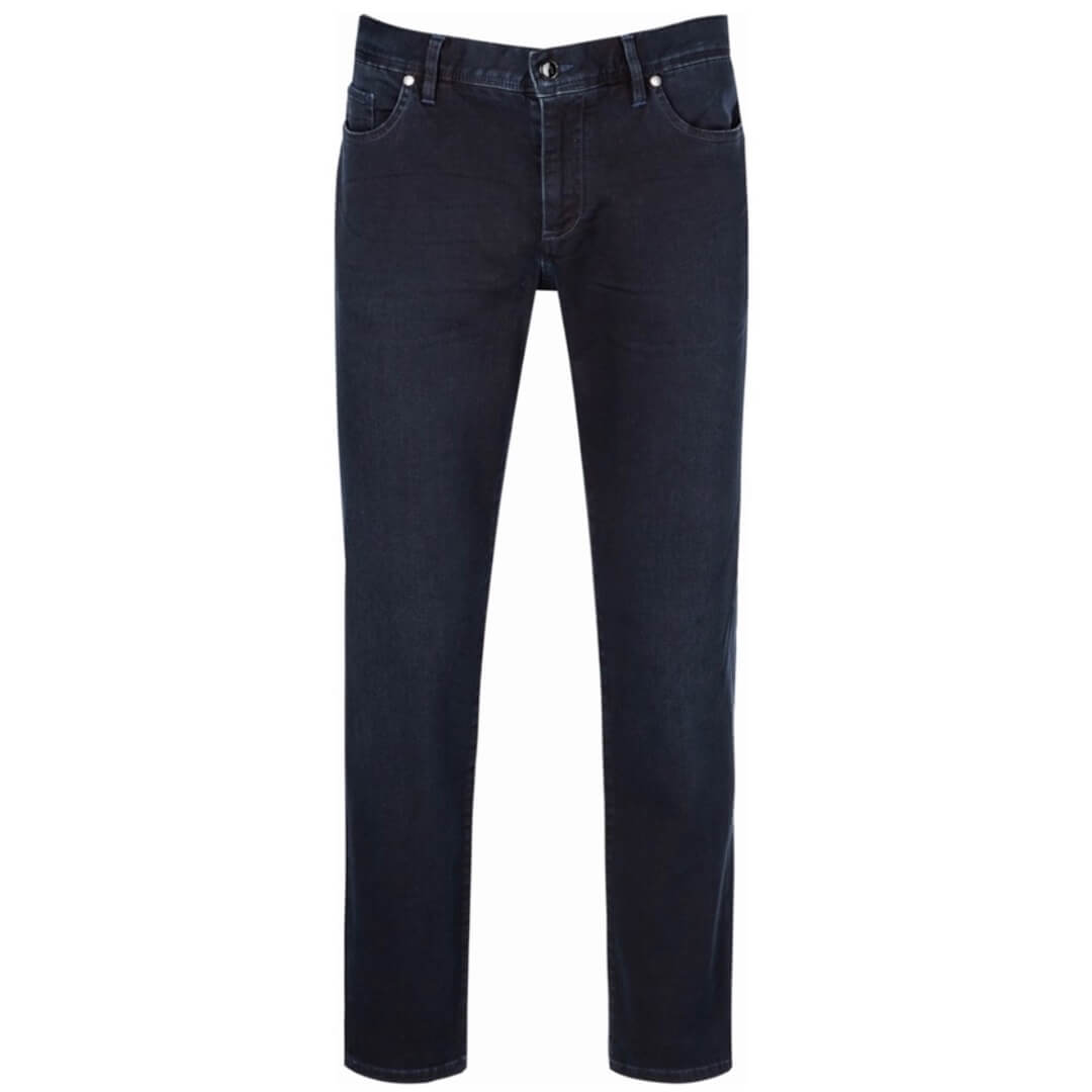 Alberto farkku business tencel, tummansininen - Moment.fi