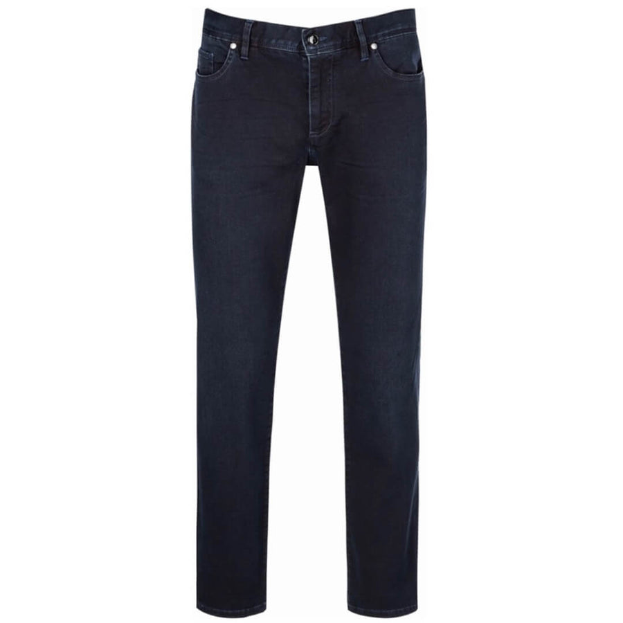 Alberto farkku business tencel, tummansininen - Moment.fi