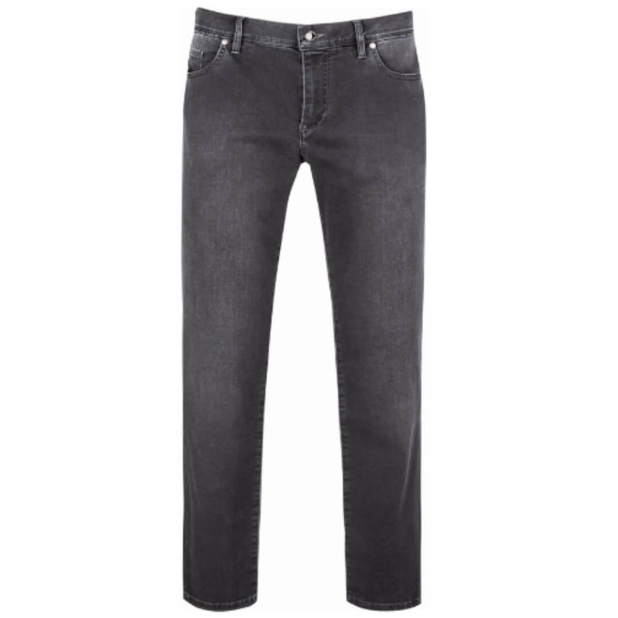 Alberto farkku tencel, tummanharmaa - Moment.fi