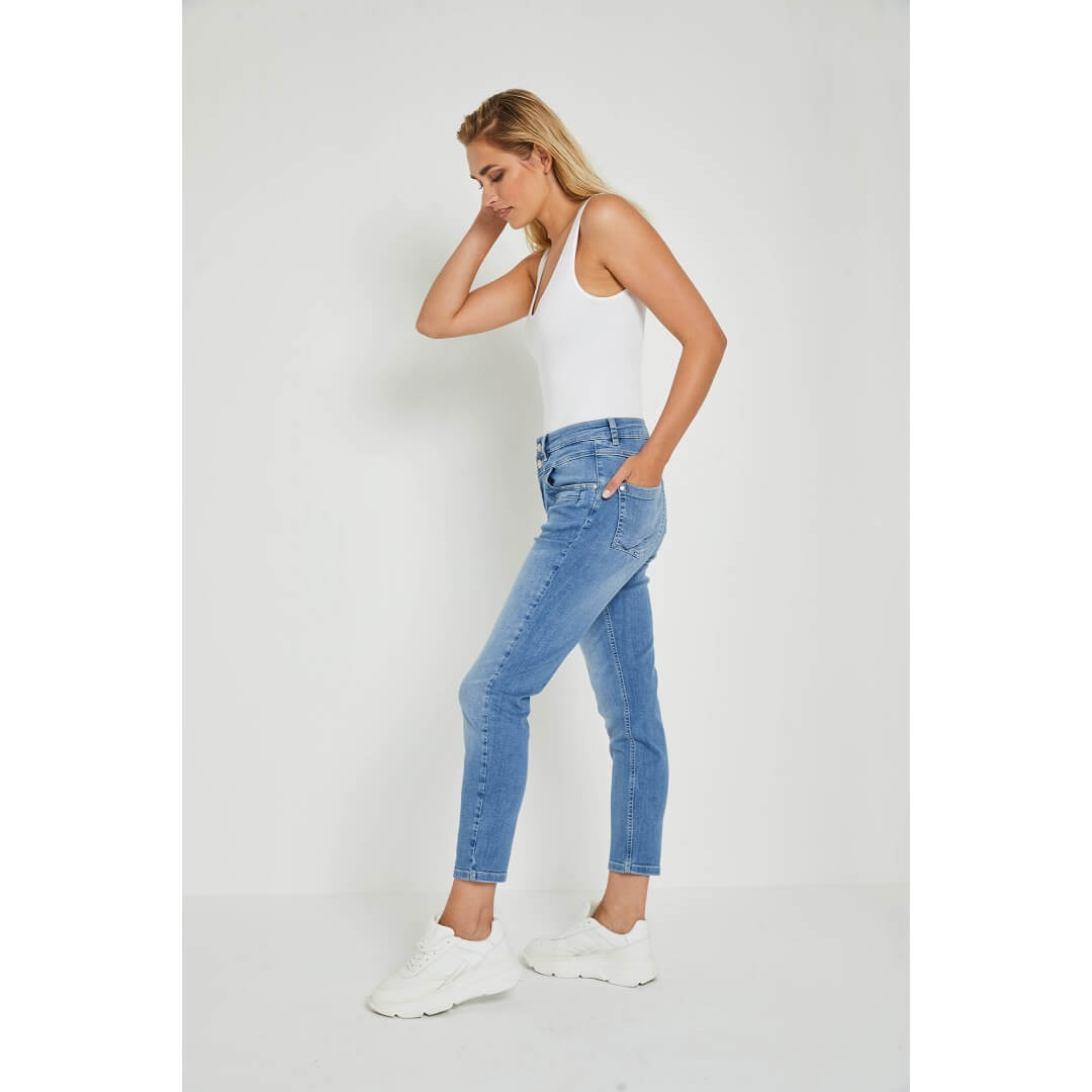 Para Mi farkku 7/8, vaaleansininen - Moment.fi