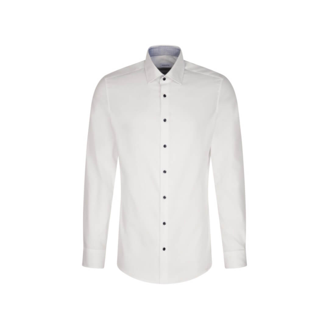 Seidensticker paita stretch SLIM, valkoinen - Moment.fi