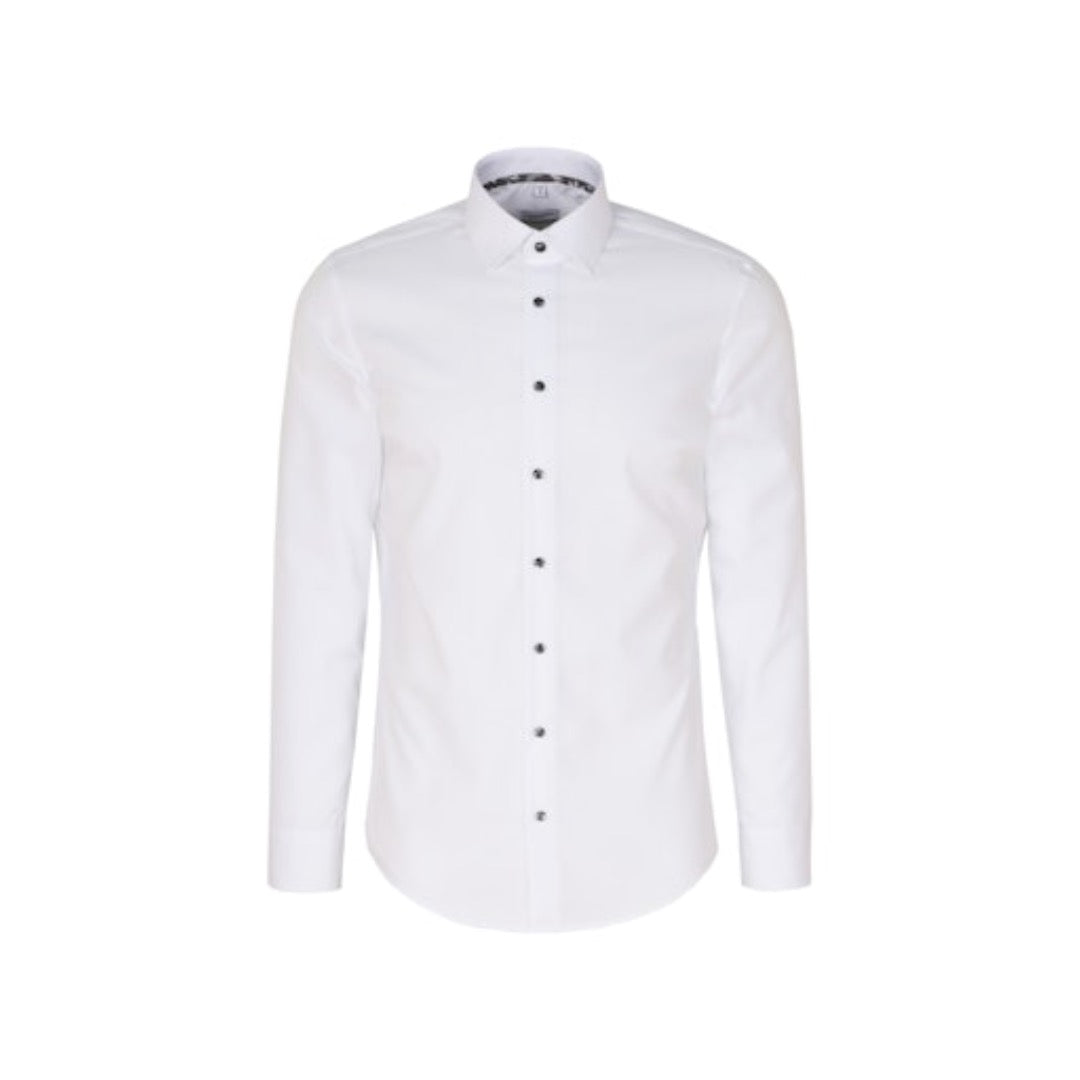 Seidensticker kauluspaita SHAPED, valkoinen - Moment.fi