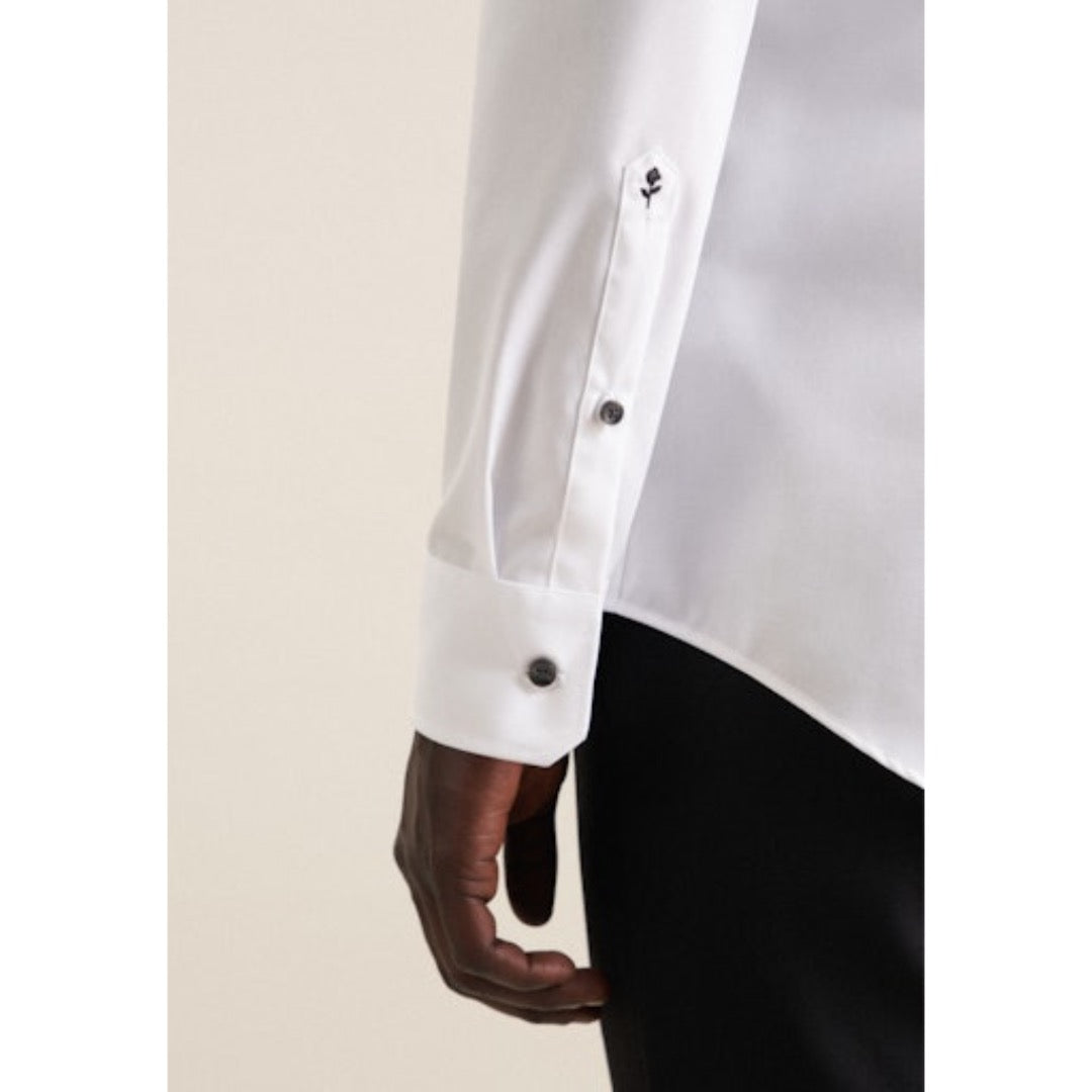 Seidensticker kauluspaita SHAPED, valkoinen - Moment.fi