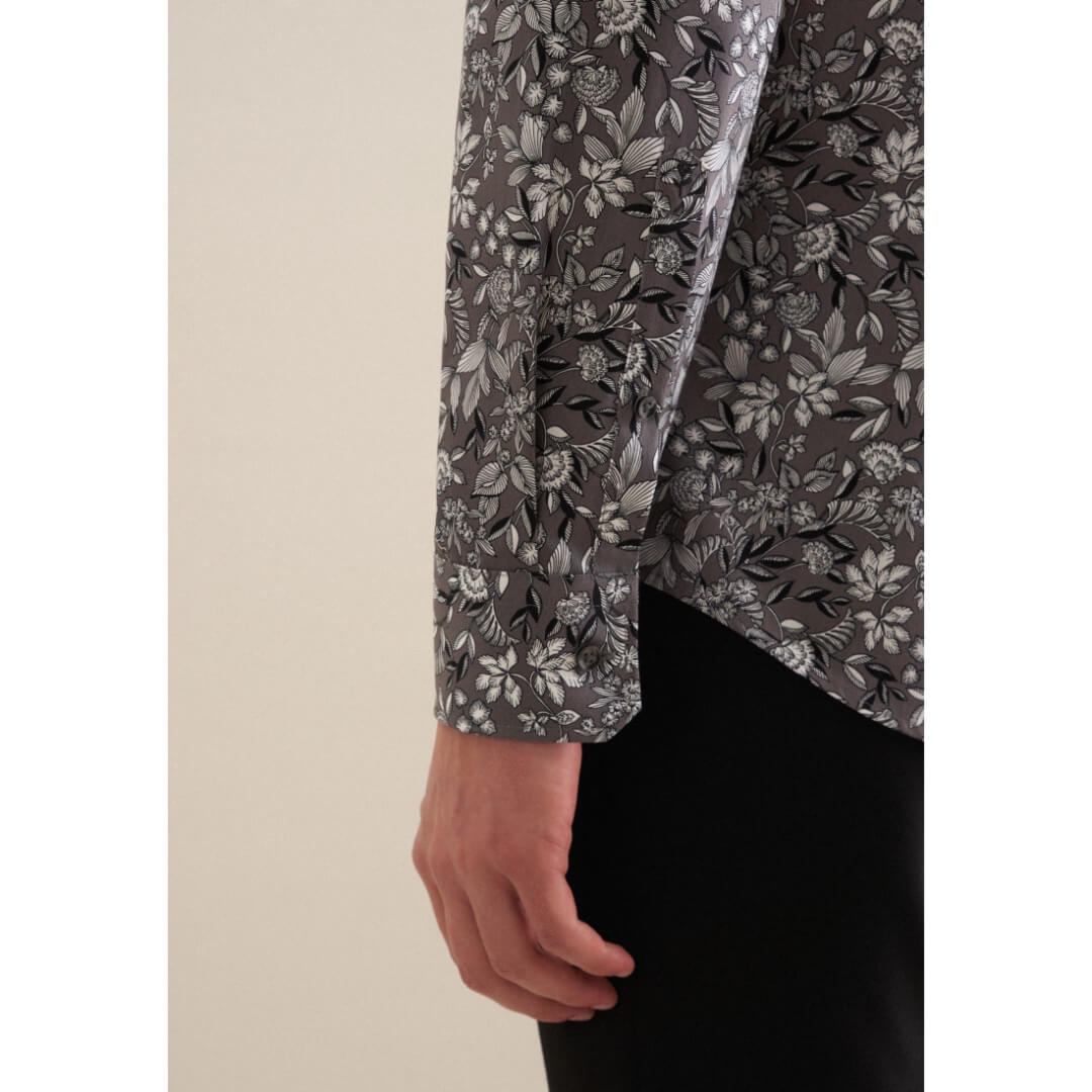 Seidensticker kuosipaita, harmaa - Moment.fi