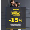 Kaikki tuotteet -15%
