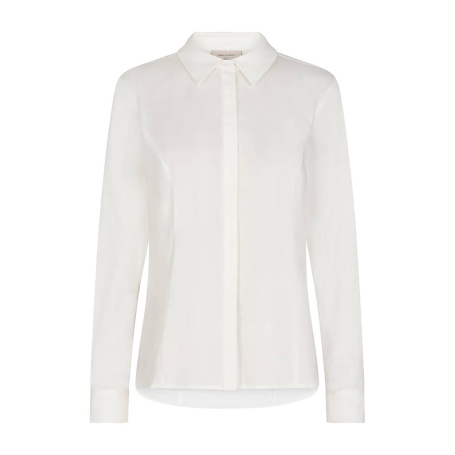 Freequent kauluspaita, luonnonvalkoinen - Moment.fi