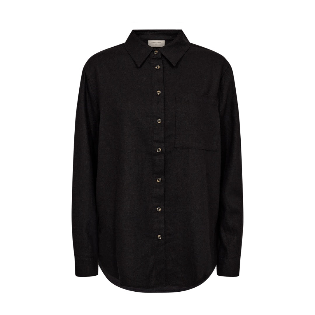 Freequent pellavapaita, musta - Moment.fi