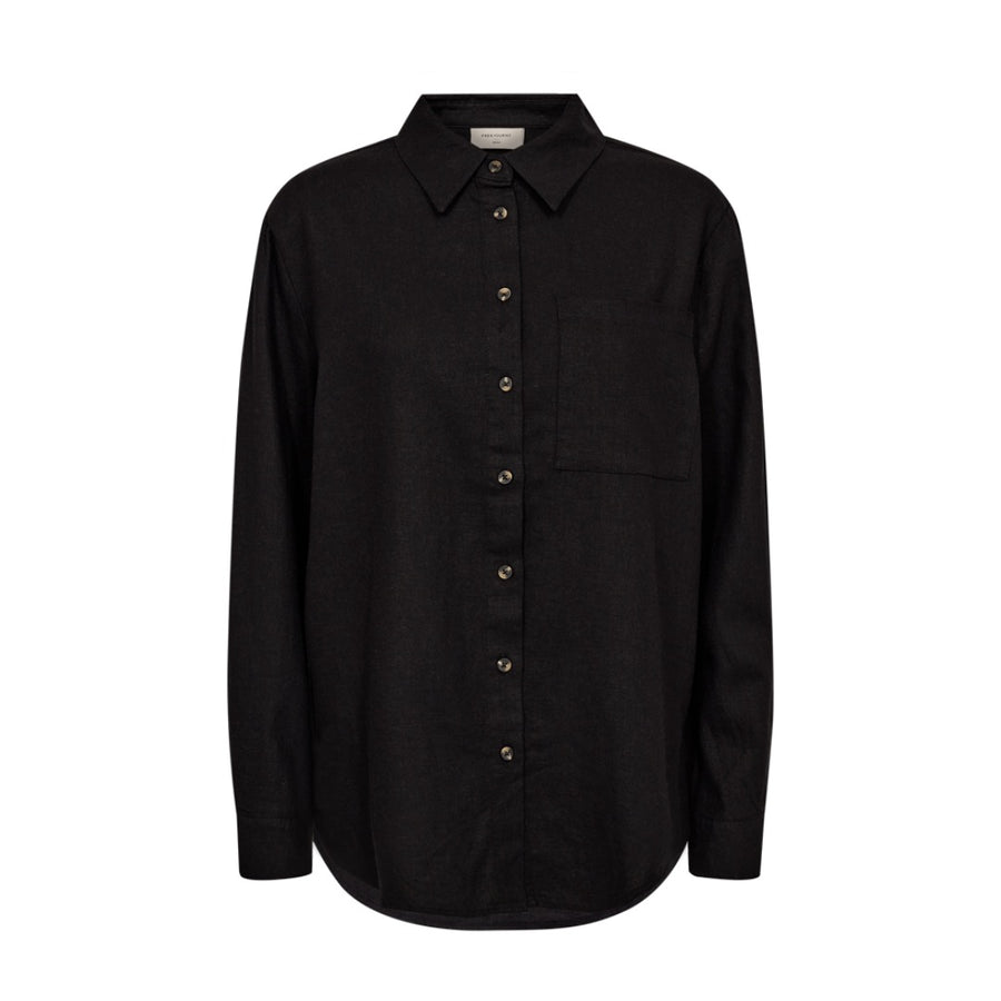 Freequent pellavapaita, musta - Moment.fi