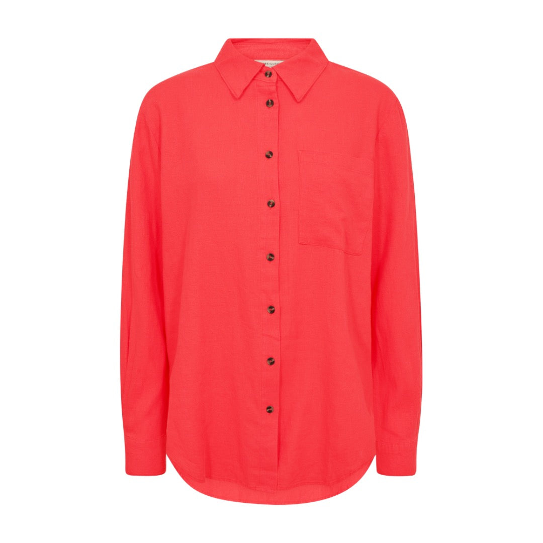 Freequent pellavapaita, punainen - Moment.fi