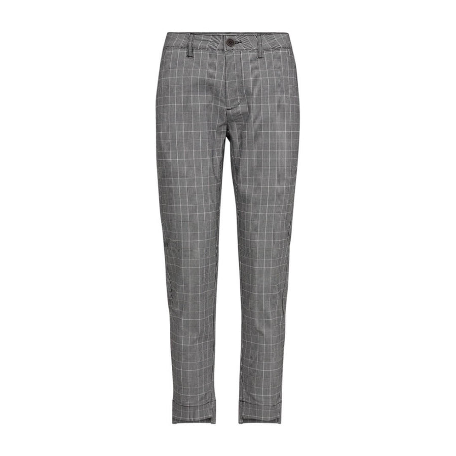 Freequent ruutuhousu, harmaa - Moment.fi