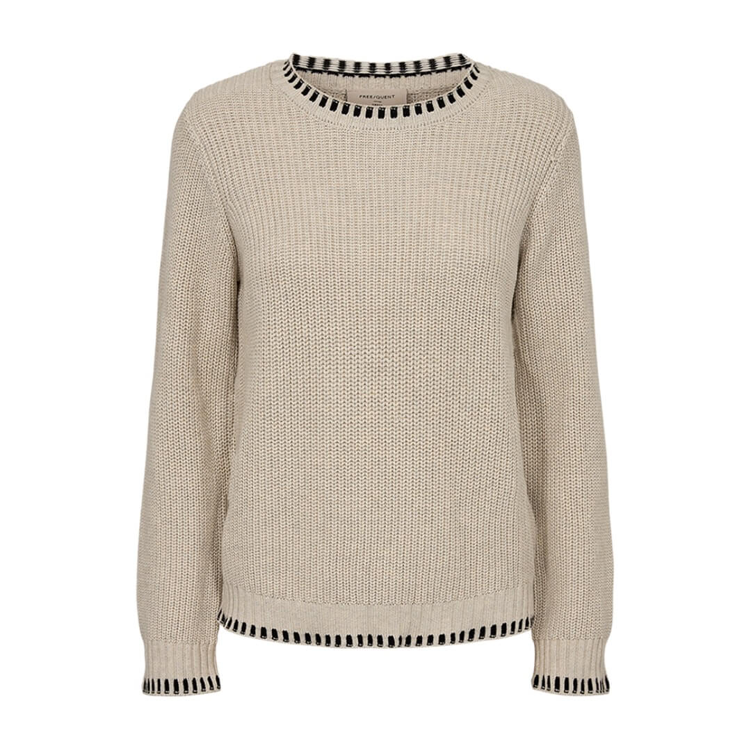 Freequent neule Ellis, beige - Moment.fi