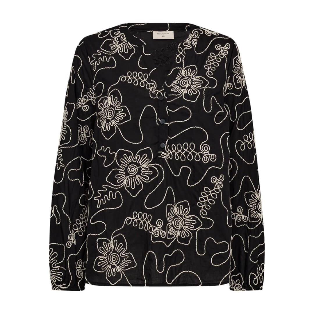 Freequent kuosipaita, musta - Moment.fi