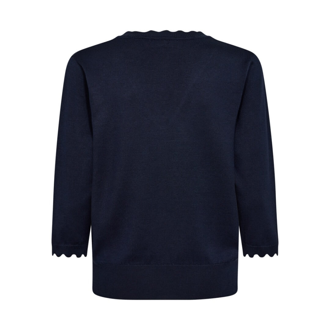 Freequent neule v-aukko, tummansininen - Moment.fi