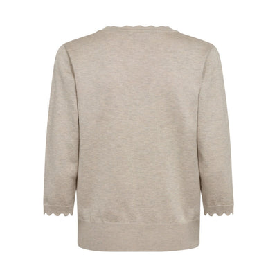 Freequent neule v-aukko, beige