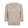 Freequent neule v-aukko, beige