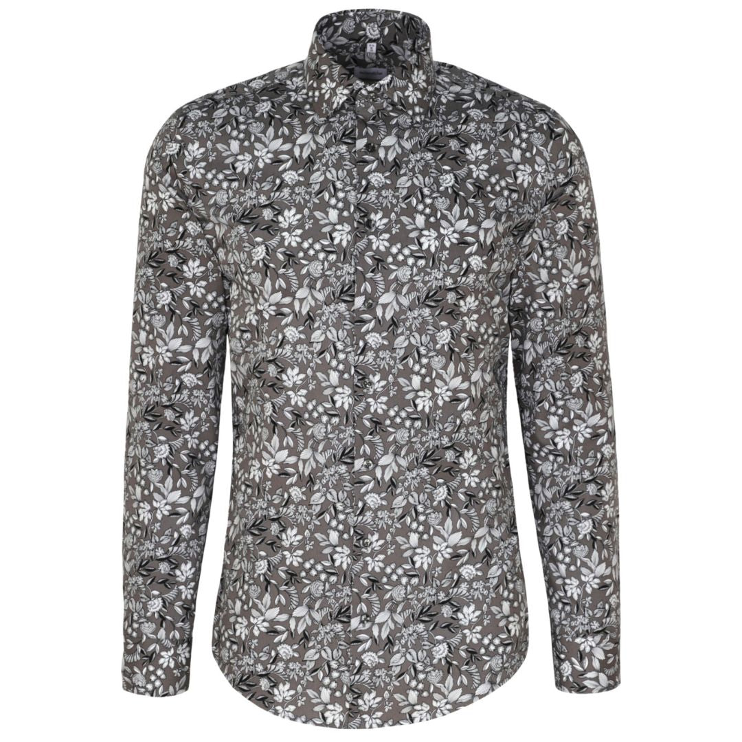 Seidensticker kuosipaita, harmaa - Moment.fi