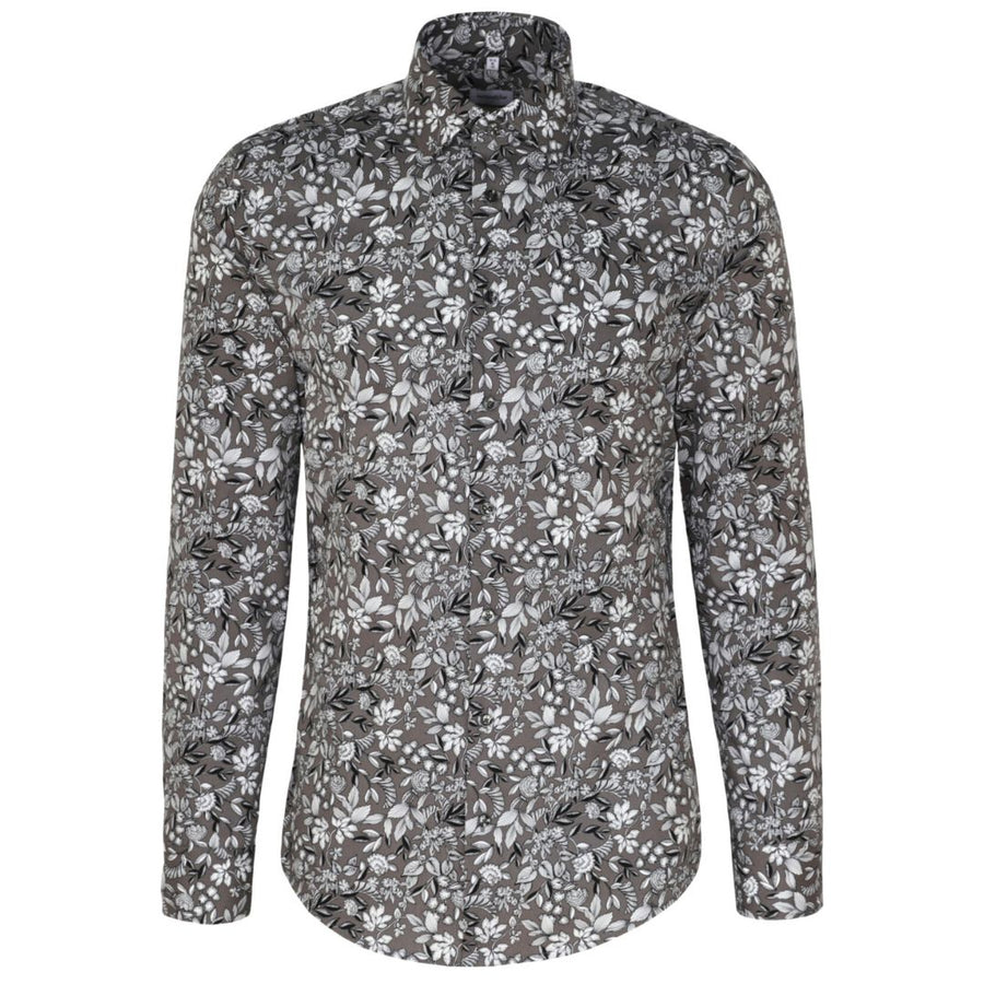 Seidensticker kuosipaita, harmaa - Moment.fi