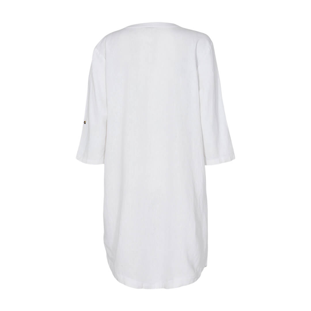 Freequent pellavatunika, valkoinen - Moment.fi