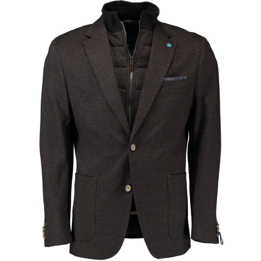 Scotland Blue blazer tuplakaulus, ruskea - Moment.fi